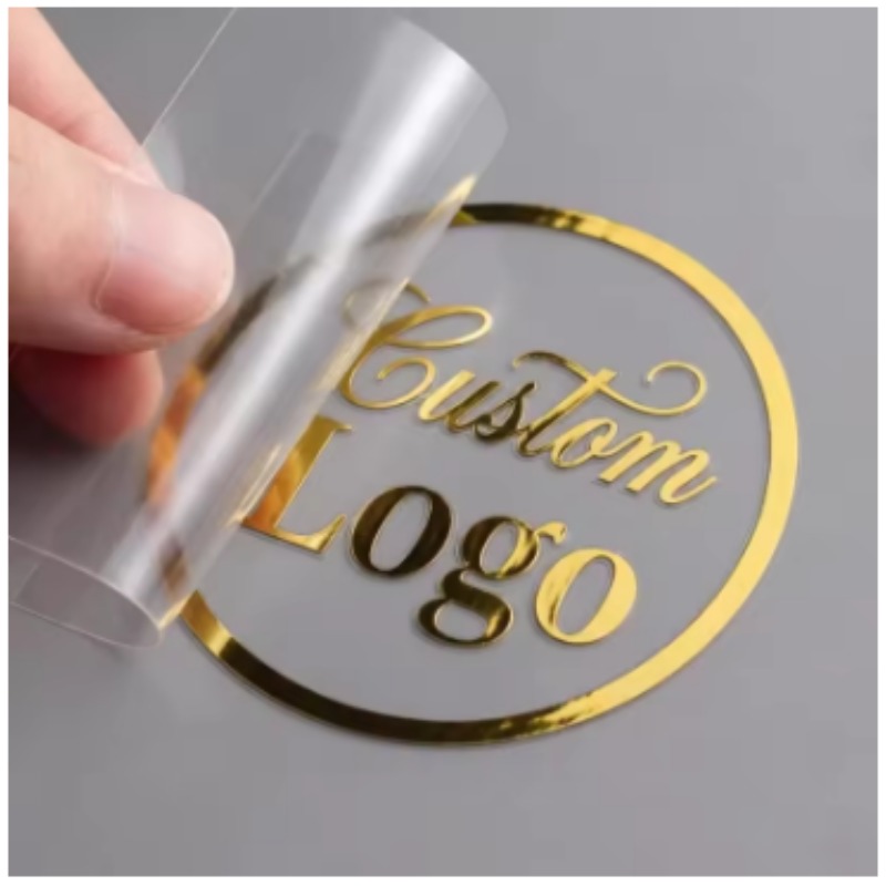 3D Printing Logo - Custom 3D Gold Transfer Sticker Silver