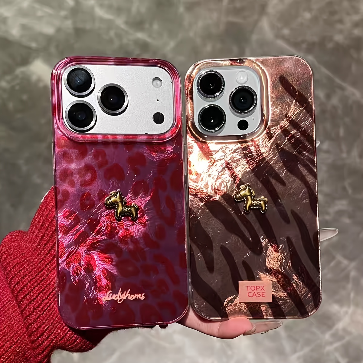 3D Printing Iphone - Advanced leopard Print with 3D Pony