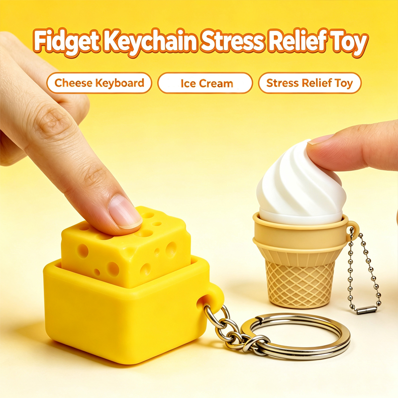 3D Printing Fidget Toys - 3D Printed Fidget Clicker Keychain Mini