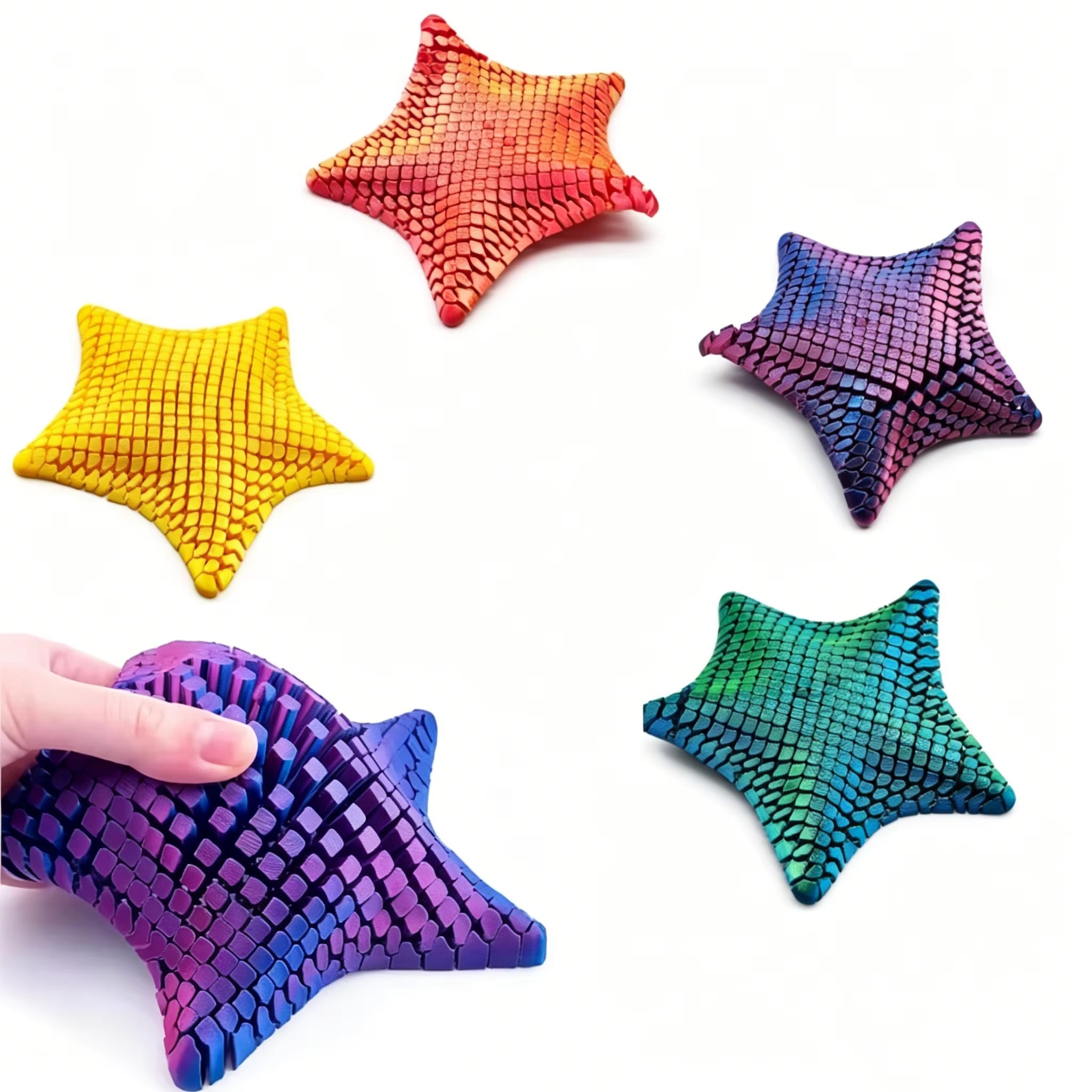 3D Printing Fidget Toys - 3D Printed Articulated Starfish Flexible Joint