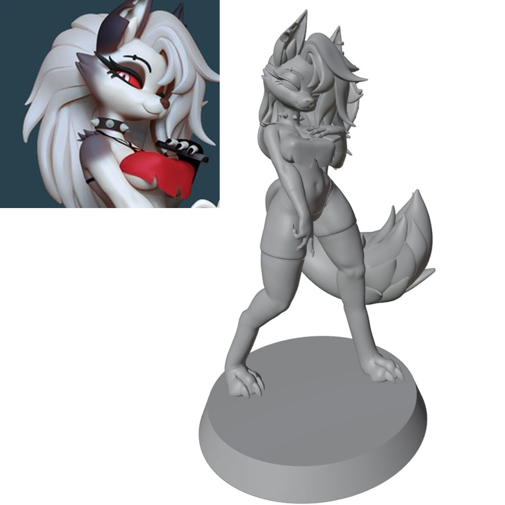 3D Printing Nyc - 1/24=75mm-1/10=175mm Anime Character Statue GK Miniature