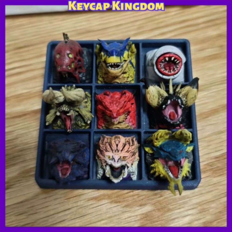 3D Printing Nyc - Monster Hunter Dragon Resin Custom Keycaps