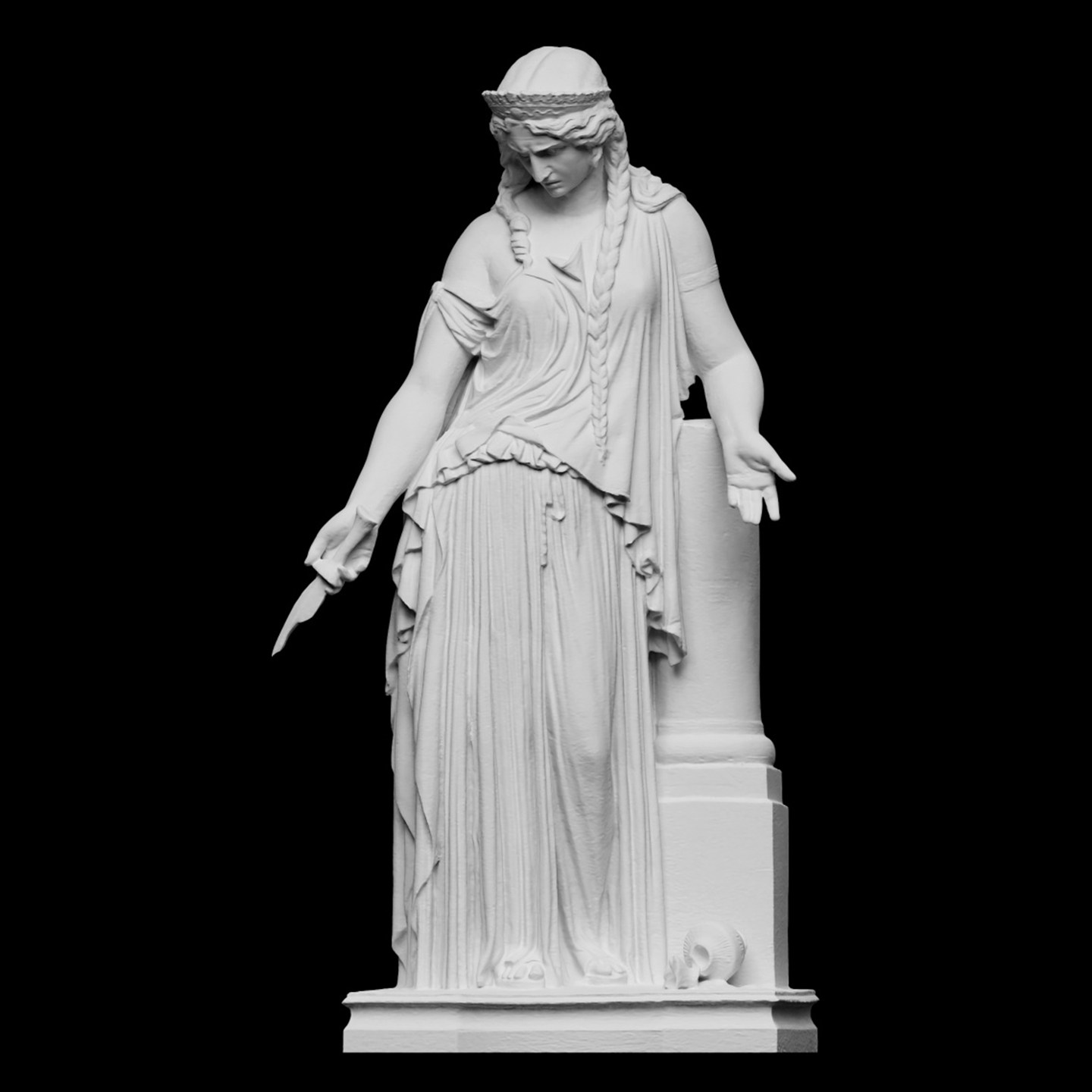 3D Printing Resin - “Medea” sculpture, 3D printed resin material,