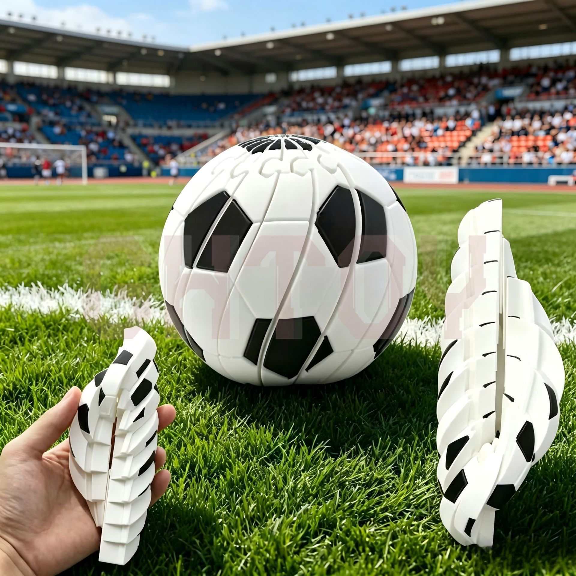 3D Printing Fidget Toys - 3D Printed Transforming Soccer Ball Fidget