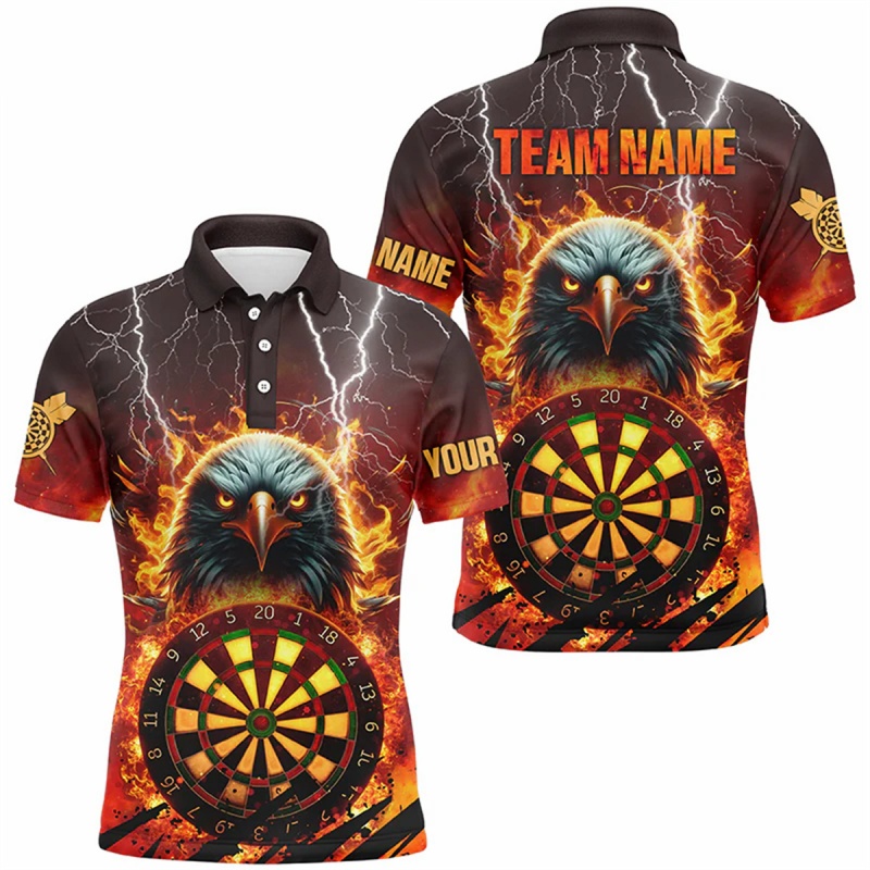3D Printing Eagle - Tiger Skeleton Dragon Eagle Pattern Polo