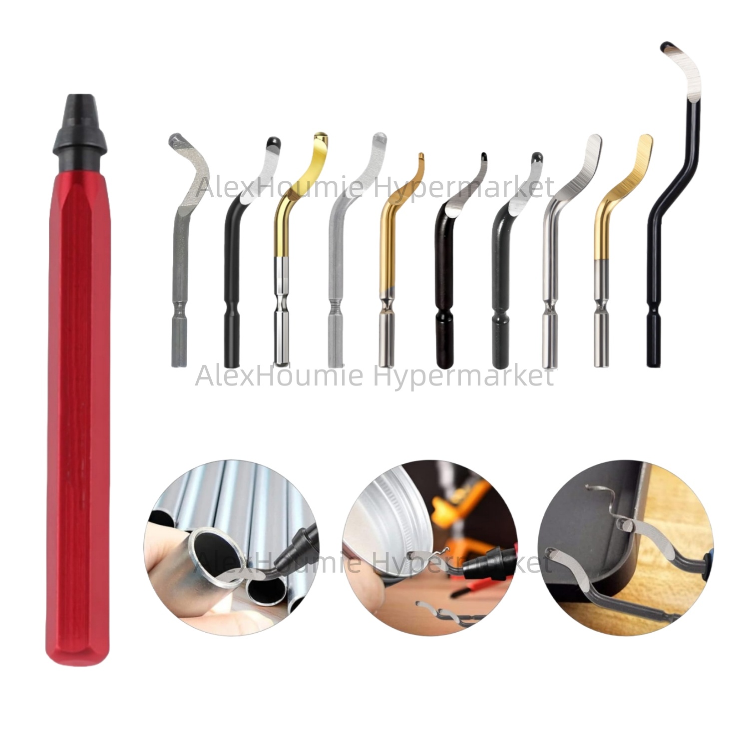 3D Printing Files - RB1000 Hand Metal Deburring Tool Red