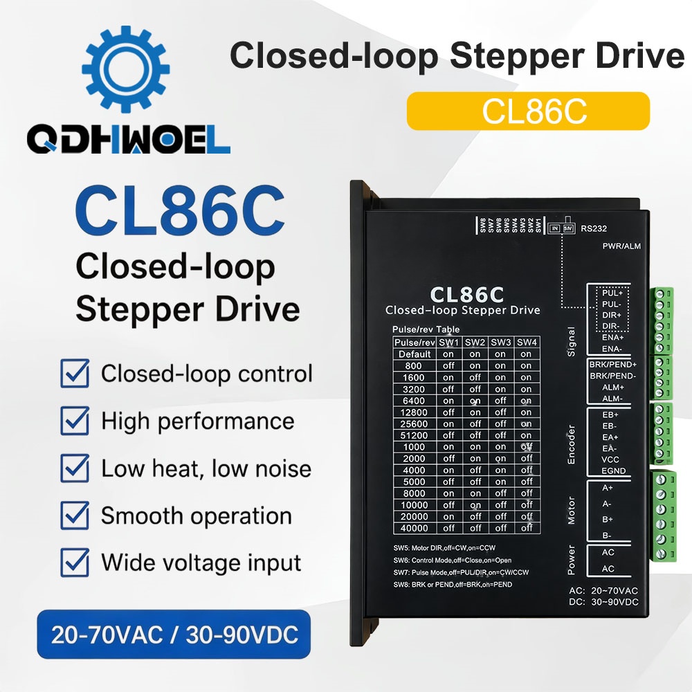 Stepper Motor - CL86C Closed Loop Stepper Driver 20-70VAC