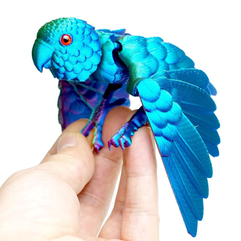 3D Printing Yourself - Simulated Eye 3D Printed Parrot Model
