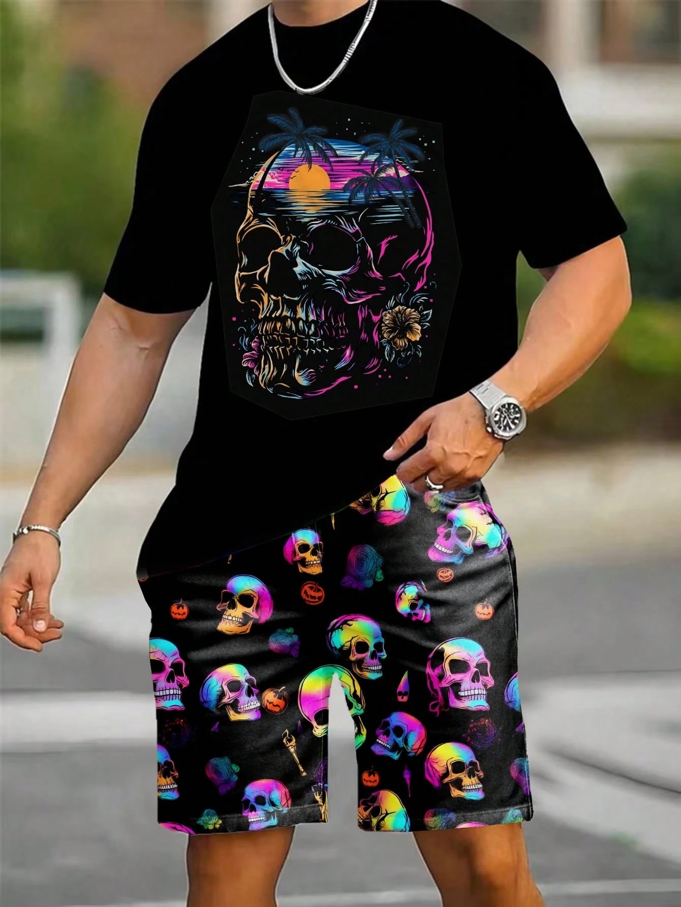 3D Printing Kit - 2026 Summer New Men's Short-Sleeved Shorts