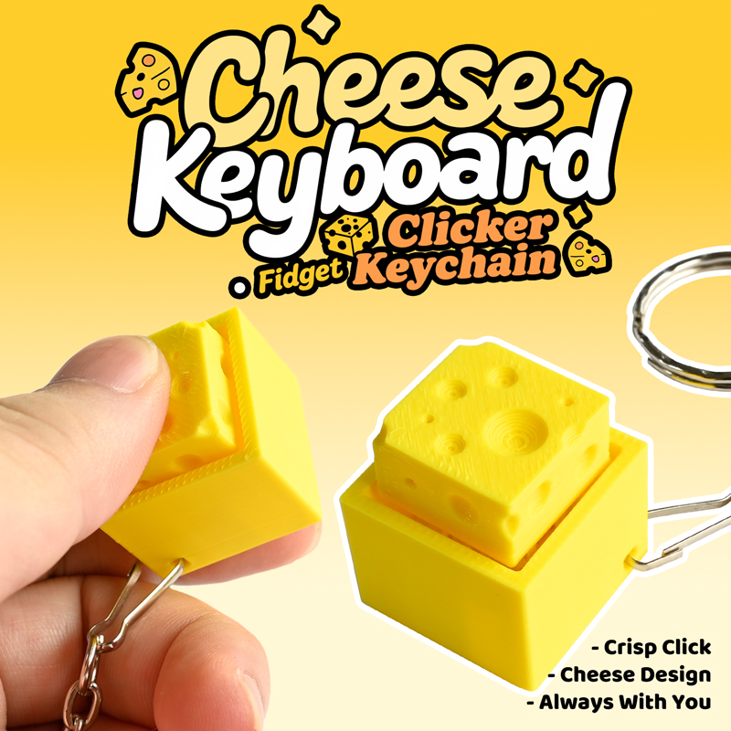 3D Printed Cheesy Key Fidget C - 3D Printing Fidget Toys recension och pris