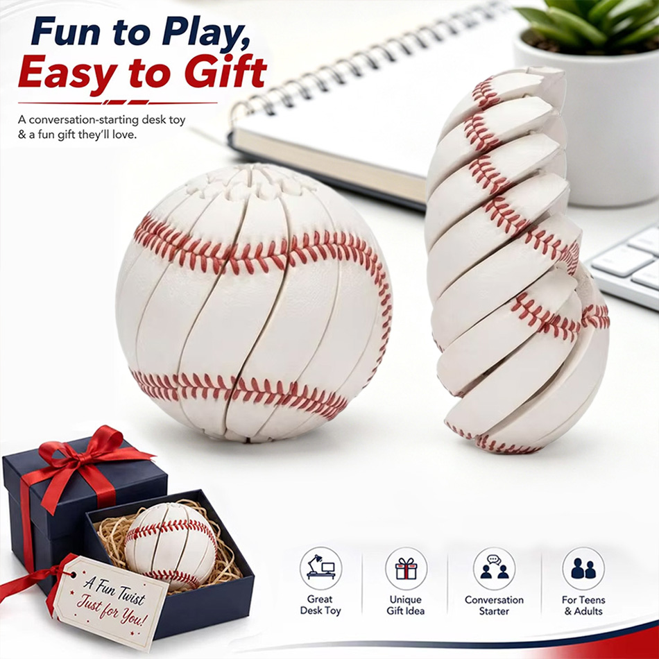 Football & Baseball Transforma - 3D Printing Fidget Toys recension och pris