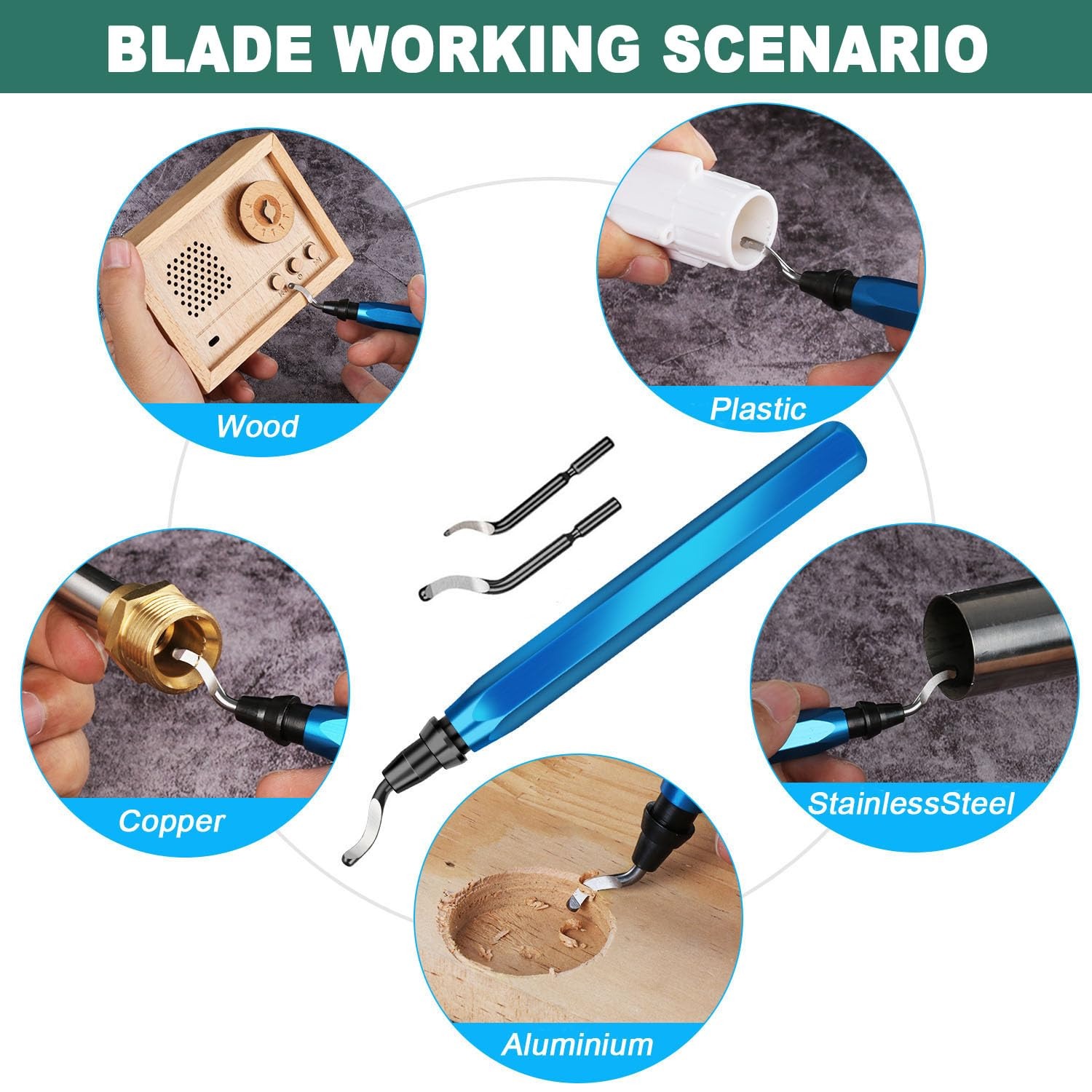 Deburring Tool Set with 11Pcs  - 3D Printing File Free recension och pris