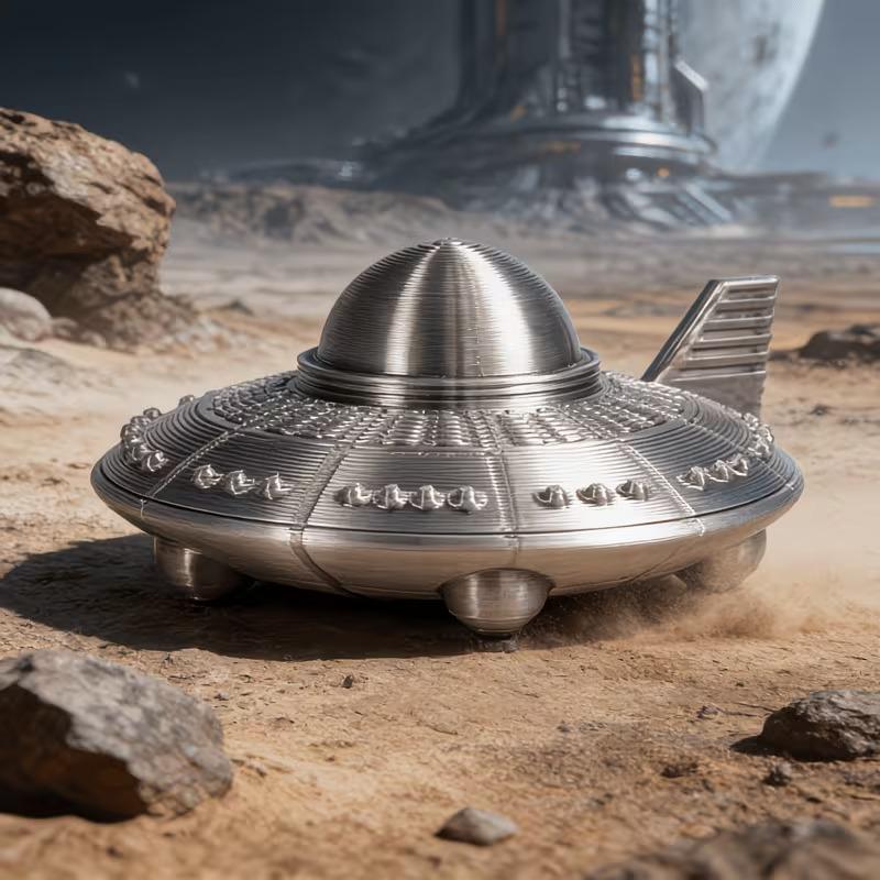 3D Printed UFO Figurines Retro - 3D Printing Nyc recension och pris
