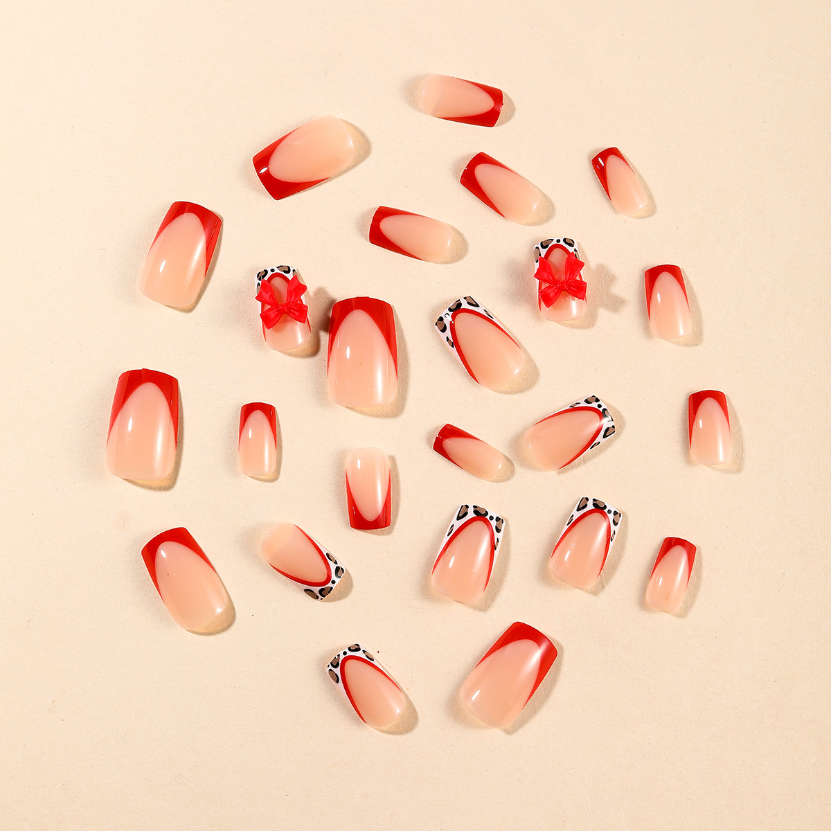 24pcs Red French Style Fake Na - 3D Printing Resin recension och pris