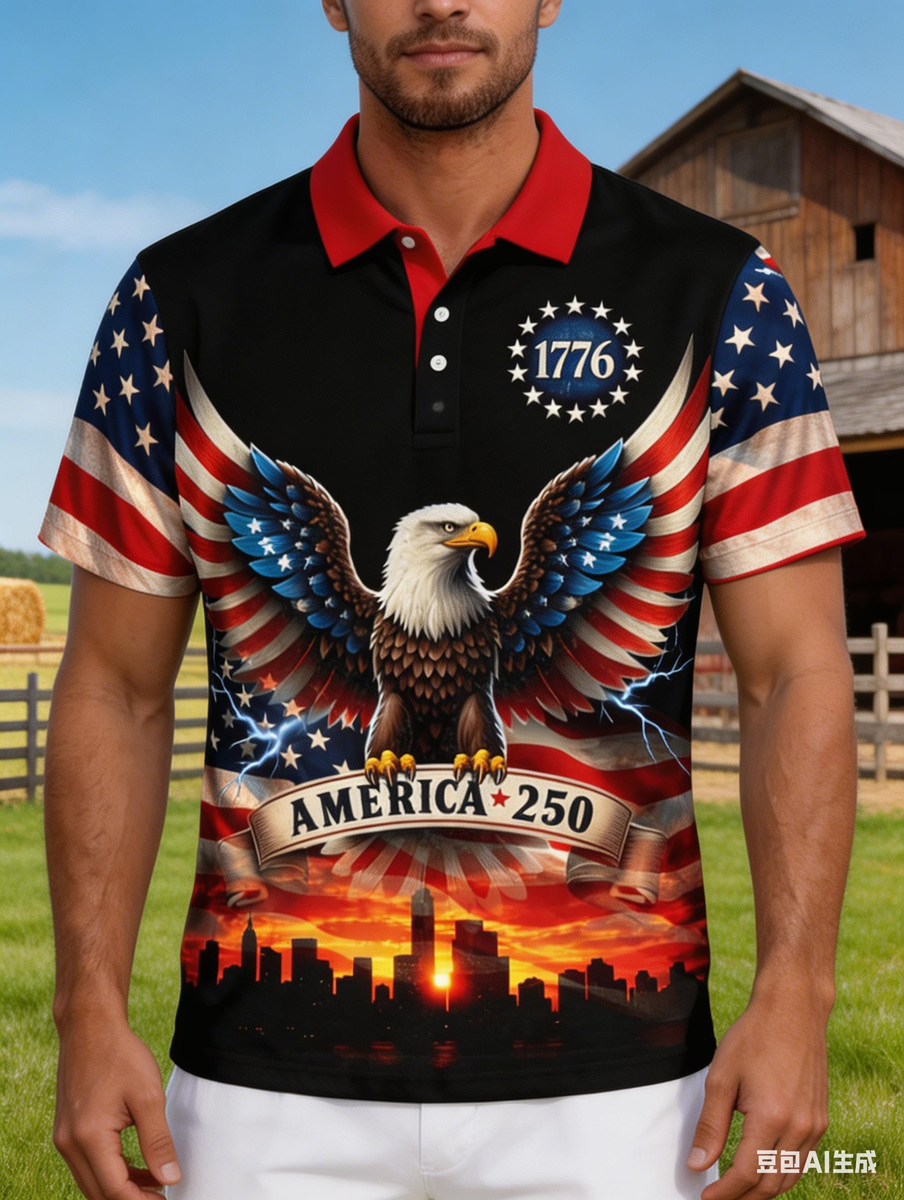 Men's USA 250th Anniversary Po - 3D Printing Eagle recension och pris