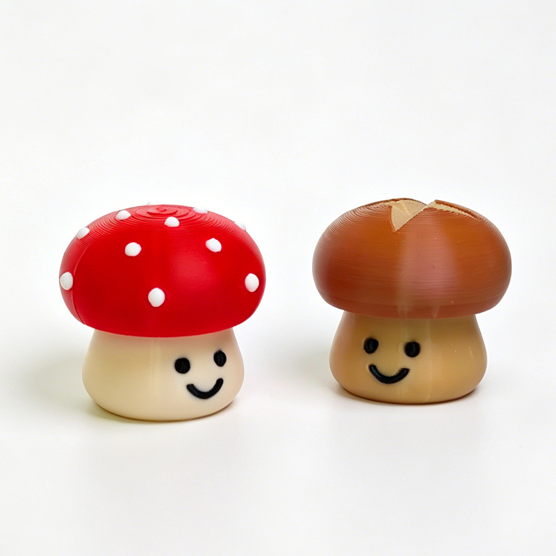 Cute Mushroom 3D Printed Click - 3D Printing Fidget Toys recension och pris
