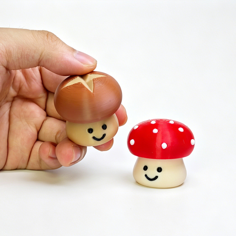 Cute Mushroom 3D Printed Click - 3D Printing Fidget Toys recension och pris