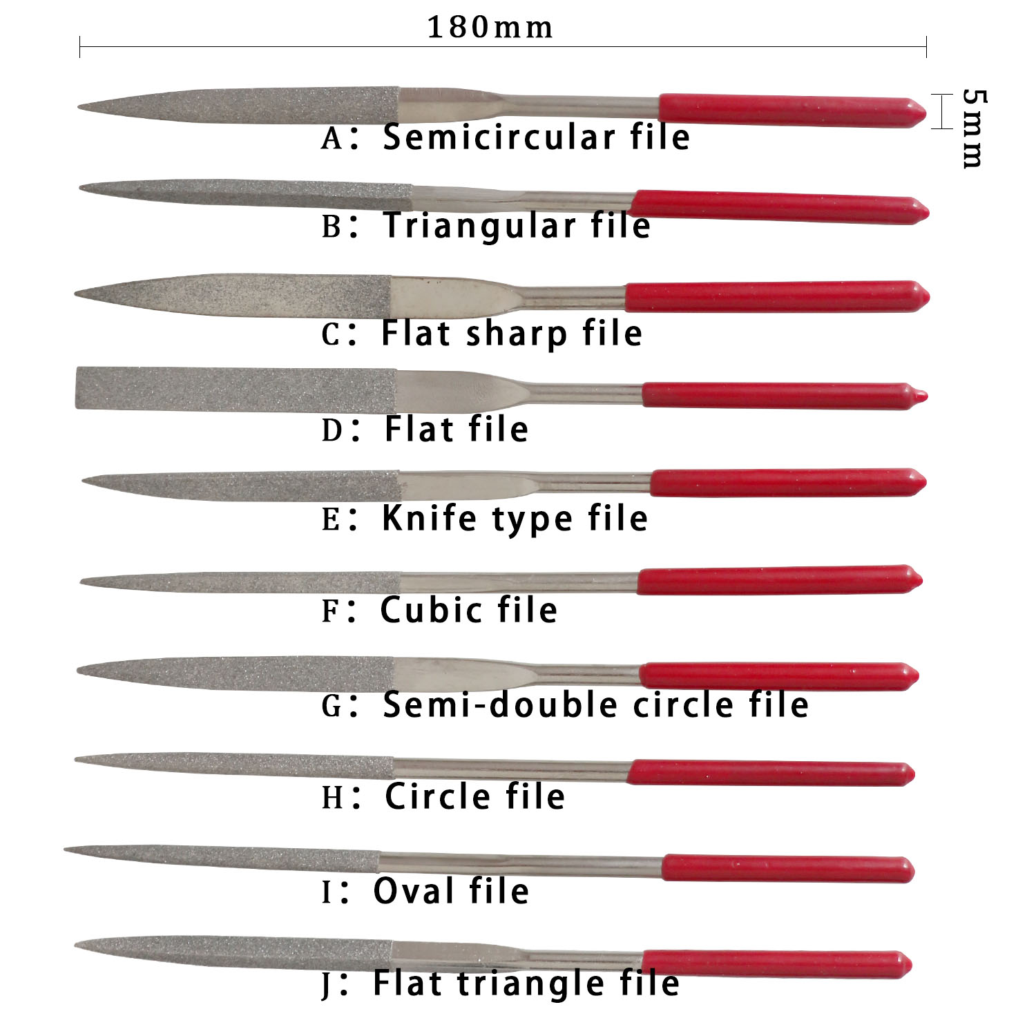 10Pcs Diamond Needle File Set  - 3D Printing File Free recension och pris