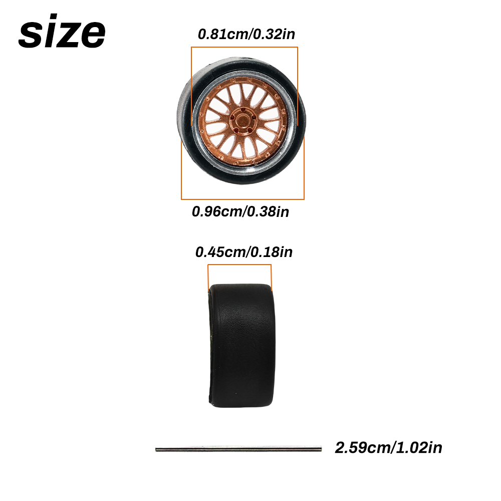 1:64 Scale Model Car Wheels Ri - 3D Printing Diecast Cars recension och pris