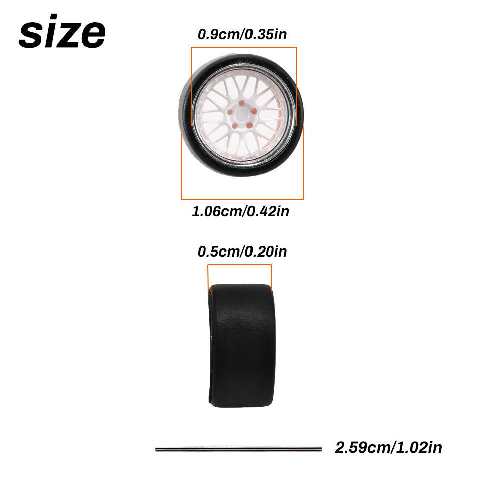 1:64 Scale Model Car Wheels Ri - 3D Printing Diecast Cars recension och pris