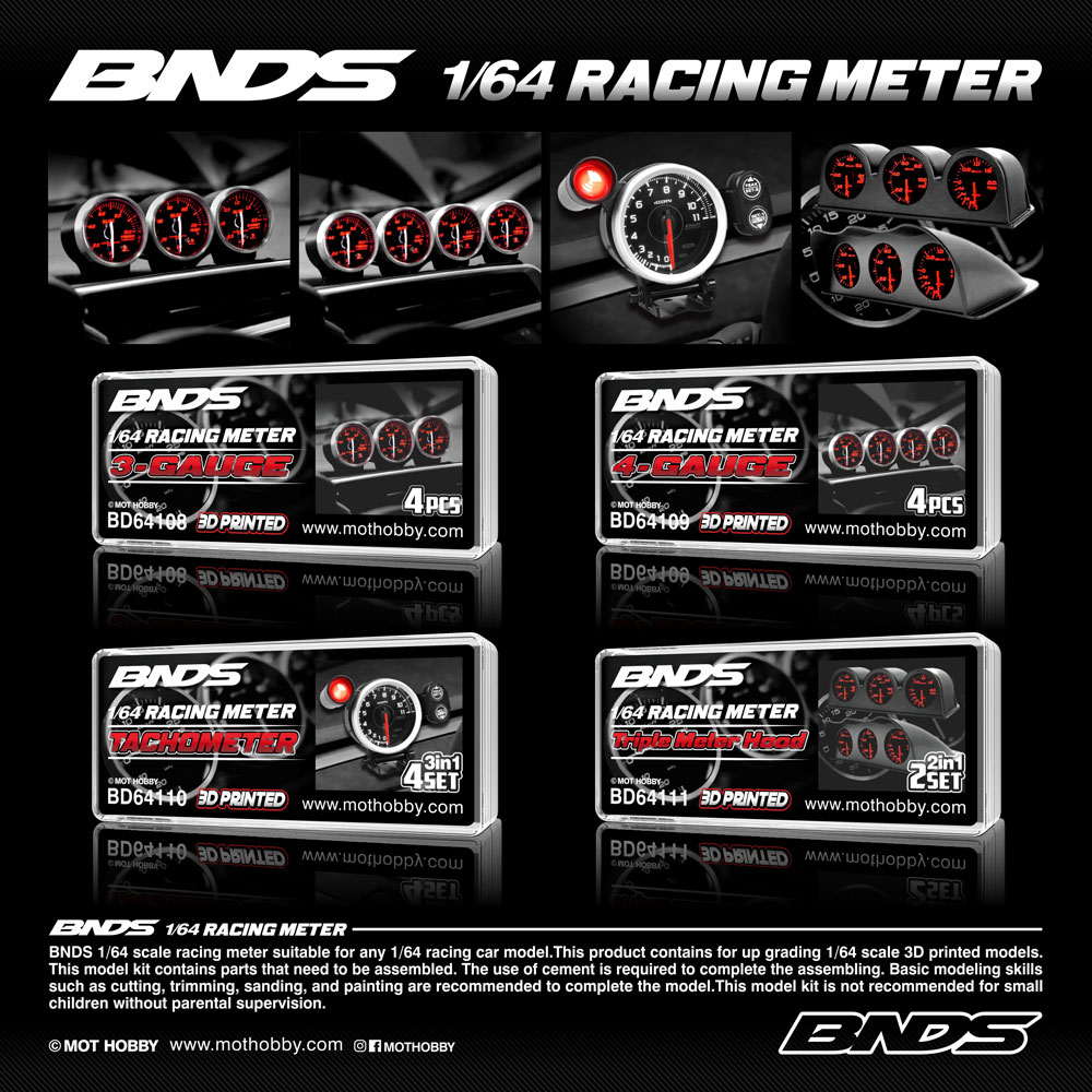 BNDS 1/64 Unpainted Racing Sea - 3D Printing Diecast Cars recension och pris