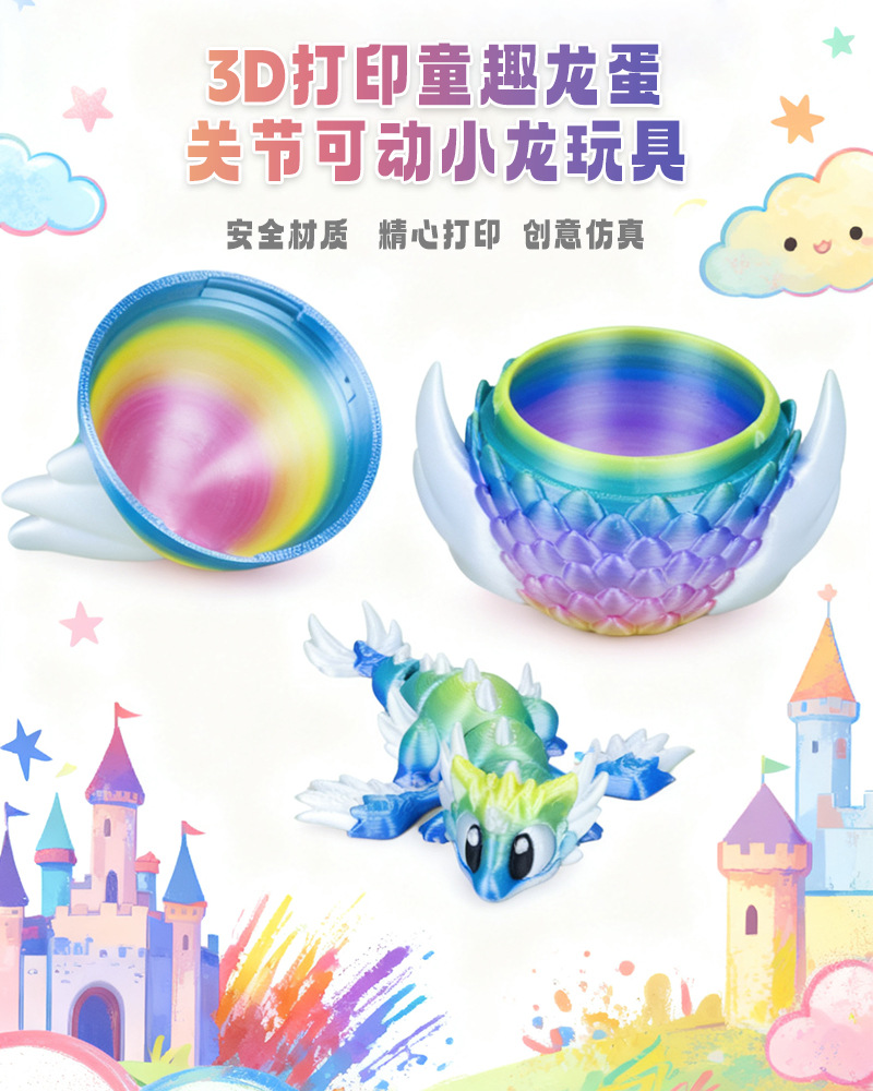 Gradient 3D Printed Dragon Egg - 3D Printing Fidget Toys recension och pris