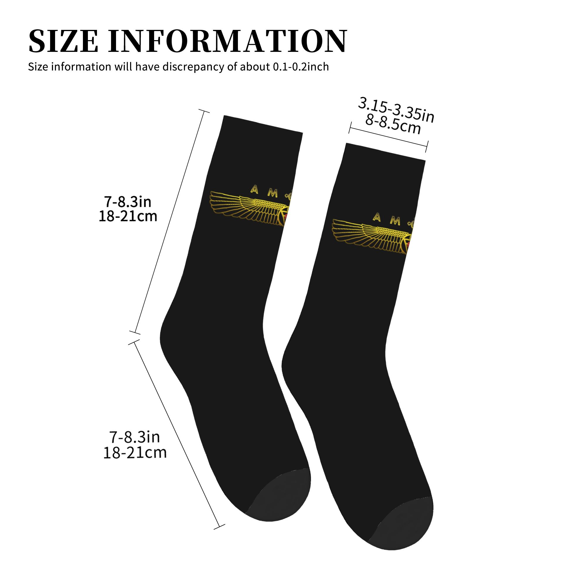 Fun Mens AMORC Logo Dress Sock - 3D Printing Logo recension och pris