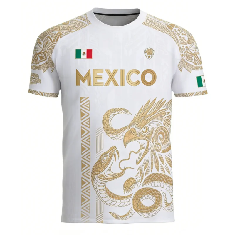 Mexican Flag Printed Men's T-s - 3D Printing Eagle recension och pris