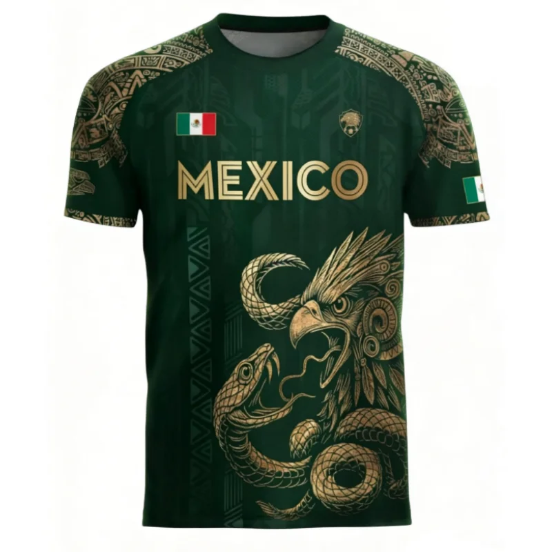 Mexican Flag Printed Men's T-s - 3D Printing Eagle recension och pris