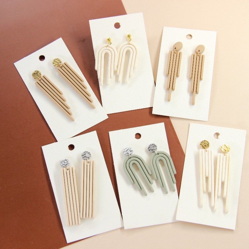 4Pcs Geometric Tassel Polymer  - 3D Printing Jewelry recension och pris