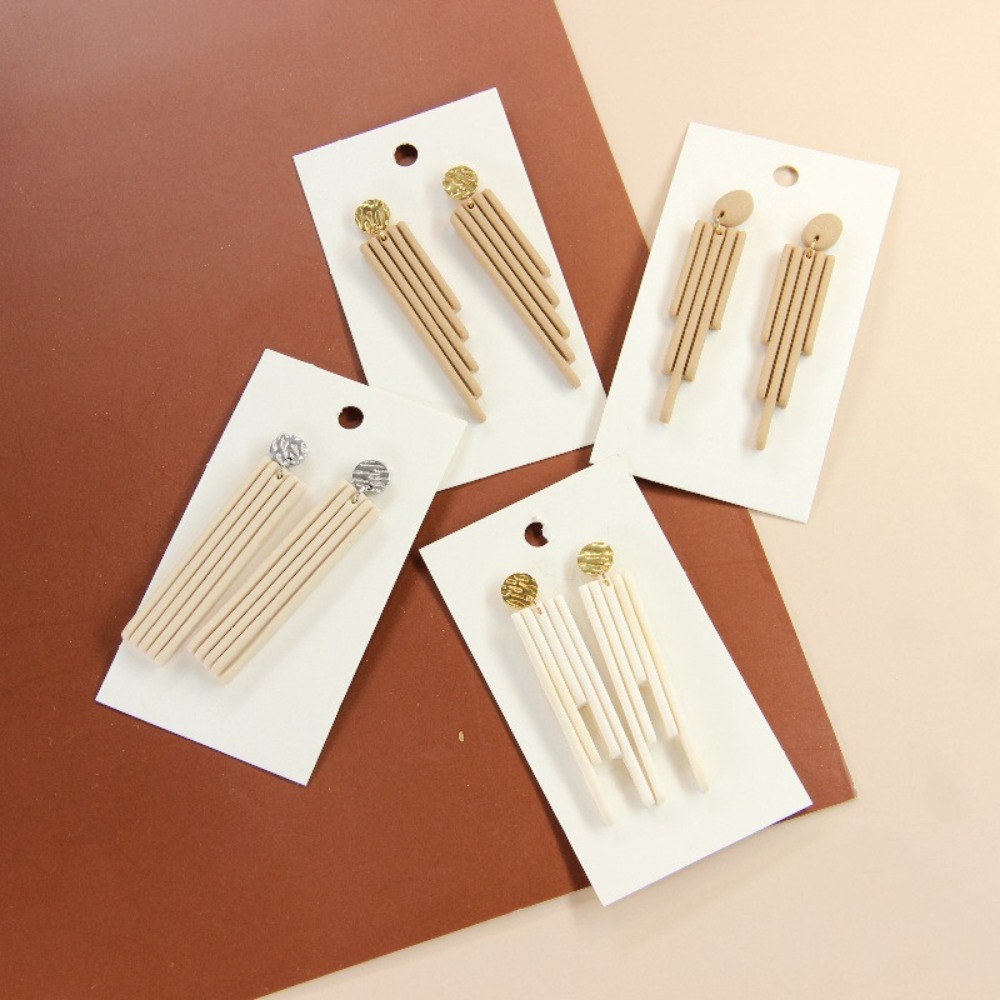4Pcs Geometric Tassel Polymer  - 3D Printing Jewelry recension och pris