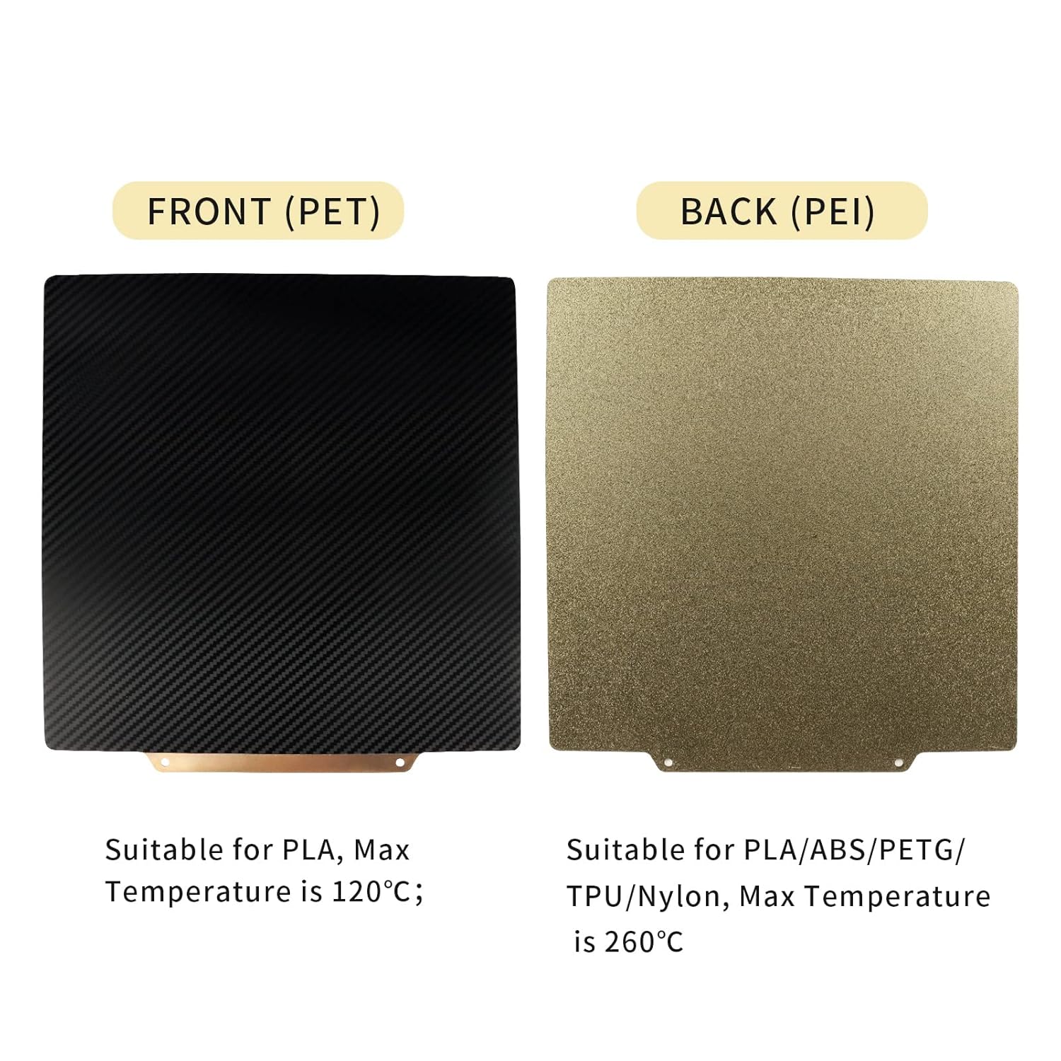 SV01/SV02 PEO PEI Build Plate  - 3D Printer Bed Spring recension och pris
