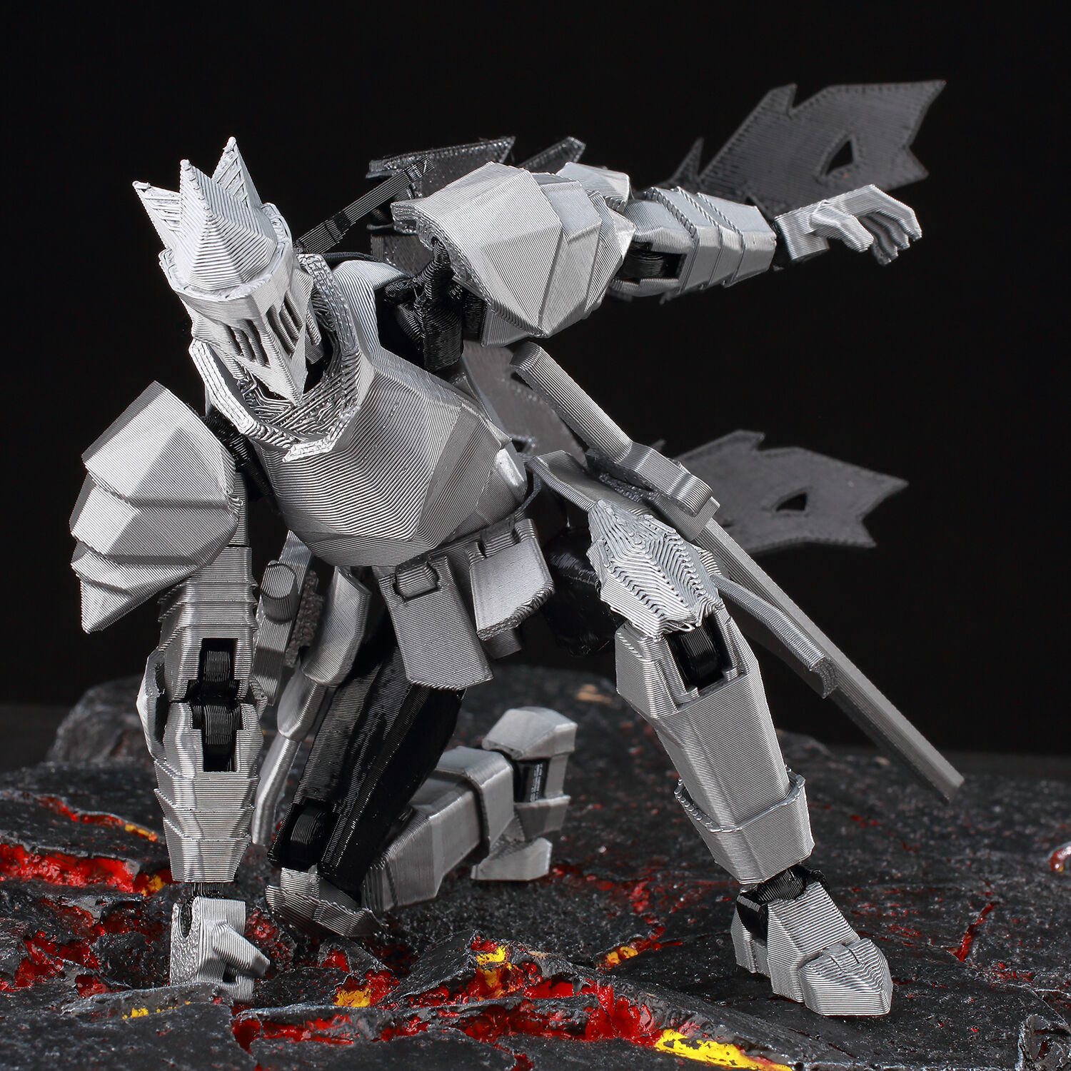 ​9L3D Lucky13 Silver Knight Ro - 3D Printing Online Service recension och pris