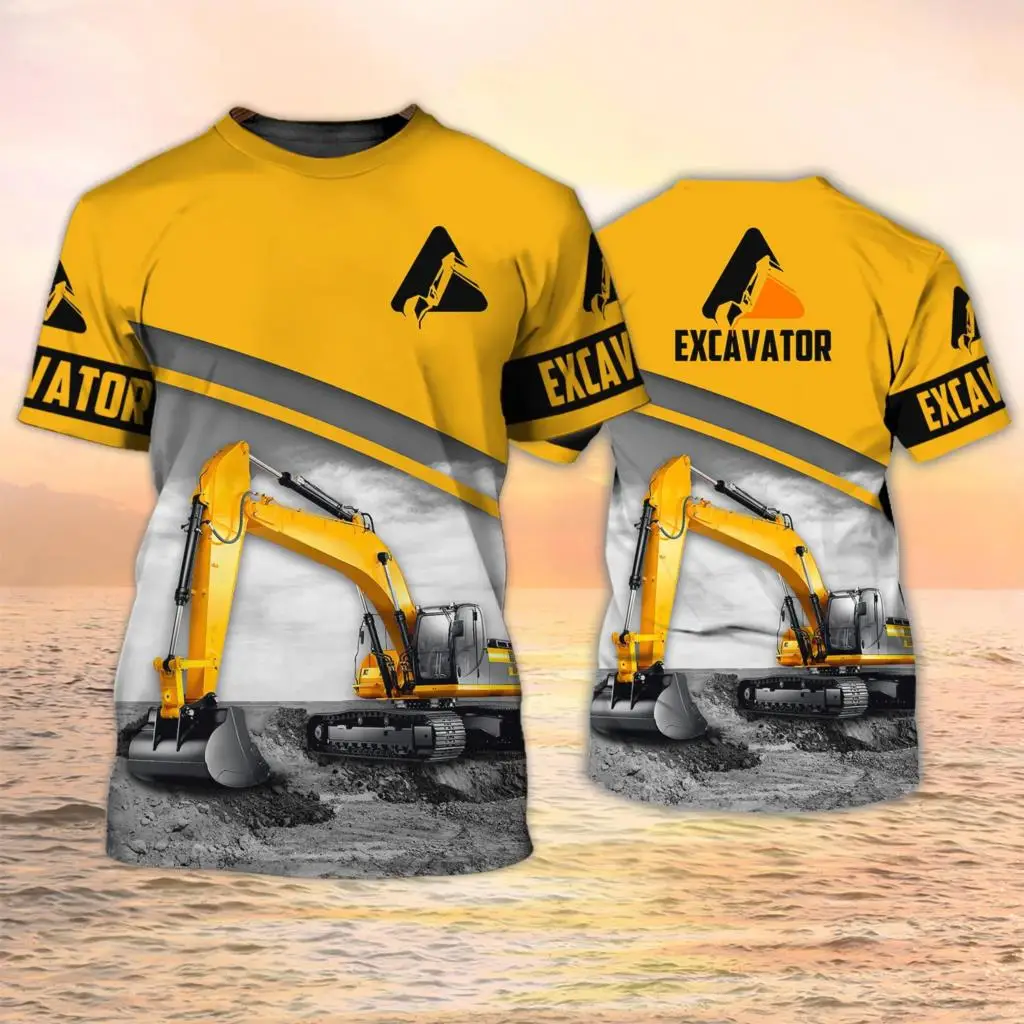 Excavator TShirts Heavy Equipm - 3D Printing Excavator recension och pris