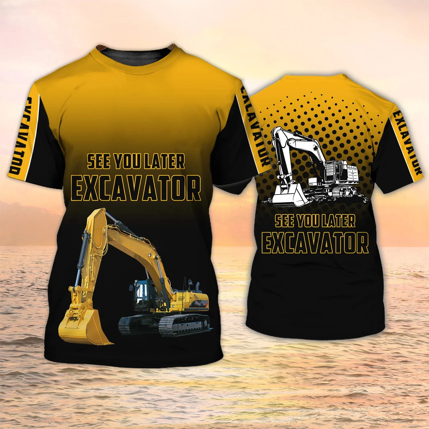 Excavator TShirts Heavy Equipm - 3D Printing Excavator recension och pris
