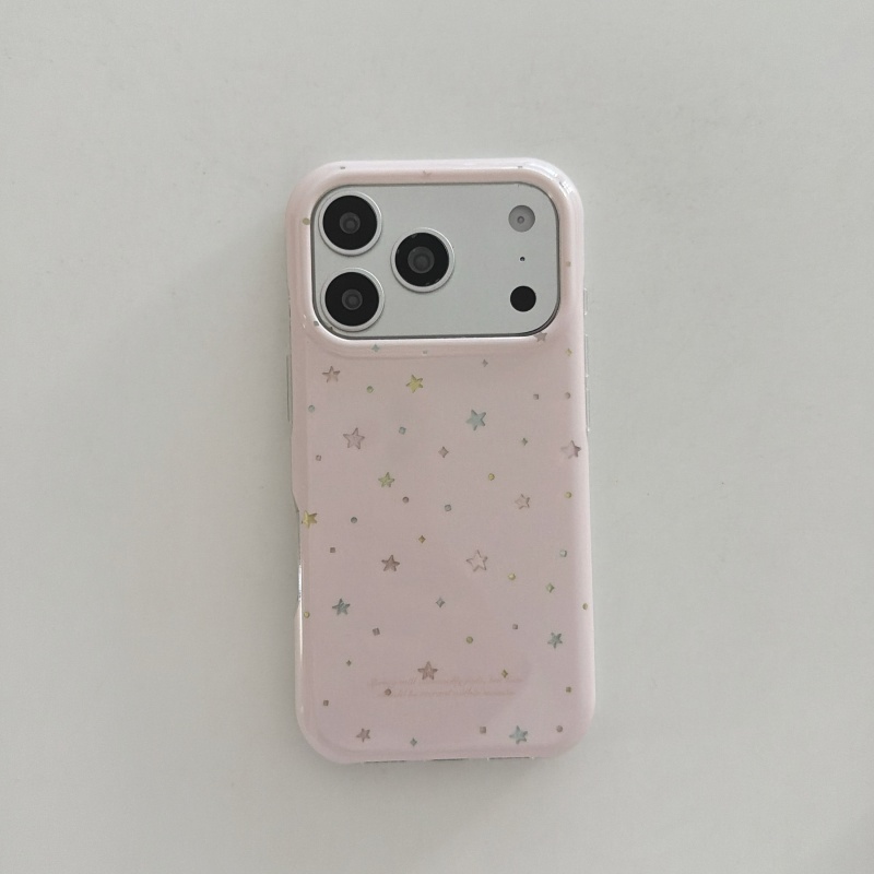 Cute Pink Star Print Phone Cas - 3D Printing Iphone recension och pris