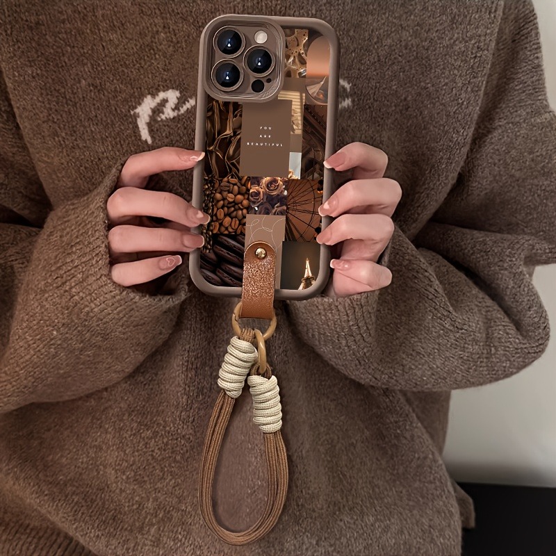 Brown Coffee Flowers Print Lan - 3D Printing Iphone recension och pris
