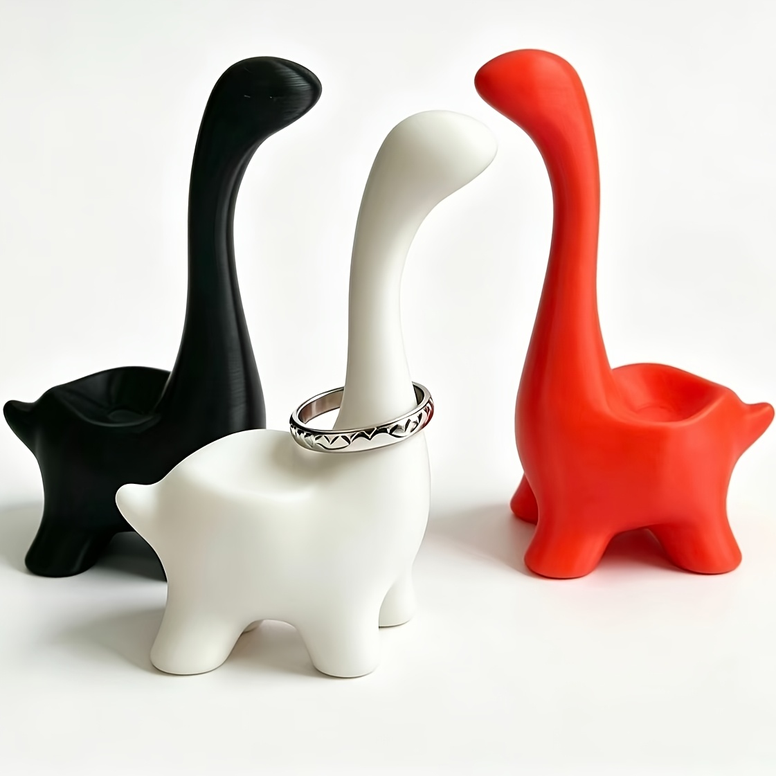 2Pcs Simple Long-Necked Dinosa - 3D Printing Jewelry recension och pris