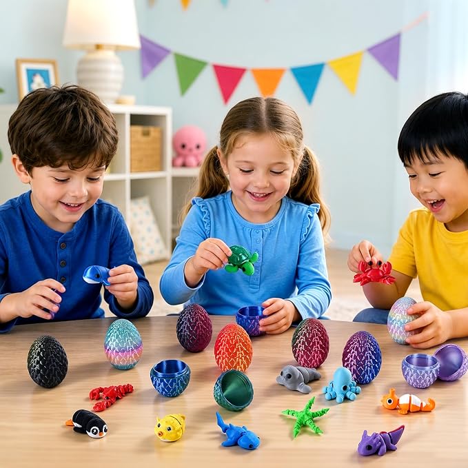 24pcs 3D Printed Surprise Egg  - 3D Printing Fidget Toys recension och pris